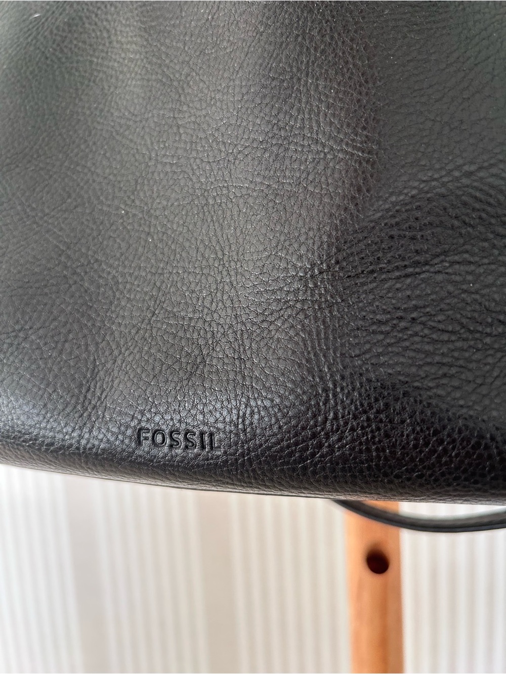 Fossil Camilla Black 100% Leather Backpack 3-in-1 Convertible Bag - Picture 3 of 9